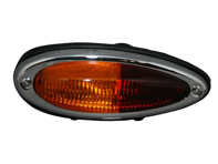 Intermitente trasero rojo/naranja con junta de goma. Porsche 356 A/B/C - 64463140410, 64463140310, 1695300270, 1695300280, 9810001, 64463140300, 6446314040400 - 1695300270, 1695300280