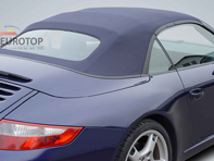 Cabriolet hood without rear screen. Porsche 997 Gen. 1 - 997561901151, 997561901152, 997561901153, 997561901154, 997561901155, 997561901156, 997561901108, 997561901302