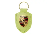 Porte-clés avec écusson Porsche, jaune Cartagena métallisé. - WAP0503570SWSA