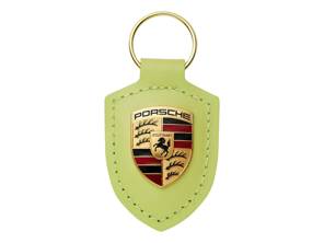 Schlüsselanhänger mit Porsche-Wappen, Cartagenagelb Metallic. - WAP0503570SWSA