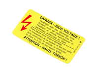 Sticker Danger High Voltage. Porsche 993 - 99370163102