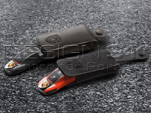 Porte-clés en Alcantara. Porsche 991 / 958 Cayenne / 970 Panamera / 981 Boxster/Cayman / Macan / 718 Boxster/Cayman - 000044001107T2, 000044001108E9, 00004400110M2A, 00004400110N13