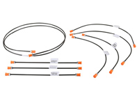 Kit conduite de frein. Porsche 356 B-T5 - 64442305, 64442306, 64442313, 64442314, 69535260100, 69535260201 - 1661501010