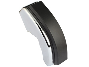 Overider chromé de pare-chocs avant (klaxon) avec caoutchouc. Porsche 911 1965-73 - 91150501700, 91150501800, 91150501703, 91150501803 - PS5901, PS5902, 9315, 9316, 1684100376, 1684100386