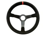 Lenkrad Eau Rouge Track Suede mit orangefarbenem Blinker 350 mm. Porsche 911 / 964 / 993 / 924 / 944 / 968 / 928 - 74104