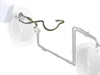 Oil pipes for SSI exhaust conversion for 3.2L 911 - 91110772910, 91110773910