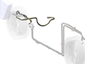 Ölleitungen für SSI Auspuffumbau für 3.2L 911 - 91110772910, 91110773910