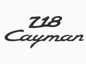 Porsche Lot de deux aimants avec logo - 718 Cayman - WAP0502060PCAY