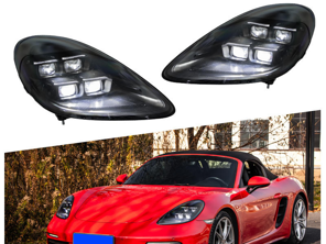 Amélioration des phares à LED - Style HD-Matrix - pour Porsche 718 (982) Boxster / Cayman 2017 (conduite à gauche et à droite) >> - 98204490011 - 982925019/20LL