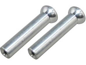 Jeu de goupilles de porte, aluminium. Porsche 911 63-89 - 1687400110, 90153167121, 92855535902 - EQ837001, 1687400110