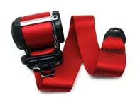 Ceinture de sécurité Avant Cabrio en ROUGE. Porsche Boxster 986 02>> - 98680398201N13, 98680398201, 98780303406N13, 98780303406