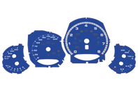 Ziffernblattsatz, Manuell / MPH. Porsche 991.2 Turbo/Turbo S