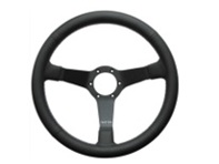 Steering wheel Eau Rouge Air Cooled Leather with parallel or crossed stitching 350mm. Porsche 911 / 964 / 993 / 924 / 944 / 968 / 928 - 74112, 7411