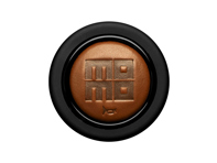 Heritage leather embossed crest horn push button cigar brown