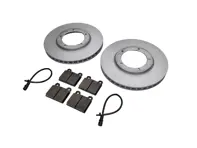 FRONT Brake Pads and Brake Disc Package. Porsche 911 3.2L 1984-89 - 91135104123, 91135195011, 94461221105, 91135195006, 91135195001, 91135195002, 91135195008, 90135199700, 91135193800, 91135194401, 91135194405, 91135195000, 92335190100, 94435195006, 91135194901, 99361296501, 99361296502, 99361296500, 1697301300, 1697302800