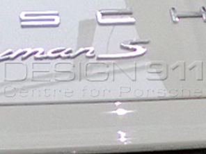 Insigne 'S' pour Porsche 981C Cayman S 2015>> - 98155924500