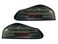 LED Indicator Unit Rear, Black outline / Smoke lens. Porsche 986 Boxster - 98663144504, 98663144604, 00004490067 - EU-74-BOX-R-17
