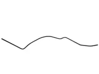 Conduite de carburant, ARRIÈRE. Porsche 911/912 65-71 - 90135653201, 1616000600