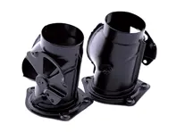 Wärmetauscher Heizklappen EDELSTAHL, 2er Set. Porsche 911 - 90121100700, 90121100800, 90121100822, 90121100722 - 9210001