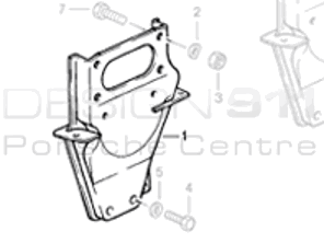 Console de support moteur. Porsche 911 1984-89 - 93011501709 - 93011501709