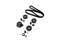 Full Pulley & Belt Kit - Tensioner, Idlers & Drive Belt - for Porsche 997-1 Carrera (Tiptronic) 2005-2008 - 99710226000, 99610236550, 99907204109, 99907205901, 99610211757, 99610211856, 99610212553, 99610211958, 99610212754, 99610215166, 99610215168