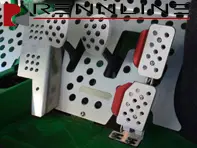 Rennline 4-teiliges Pedalset Gummigriff. Porsche 911 / 912 / 930 - A12.2.P6098, A122P6098