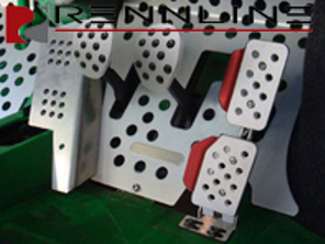 Rennline 4-teiliges Pedalset Gummigriff. Porsche 911 / 912 / 930 - A12.2.P6098, A122P6098