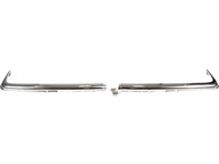 Front bumper cover trim set chrome. Mercedes SL R107 / SLC C107 *Dansk - 1078850601, 1078850602 - A1078850601, A1078850602