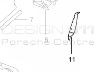 Achter 1/4 paneelplaat. Porsche 996 C2/C4/GT3 MKI - 99650185503GRV, 99650185603GRV