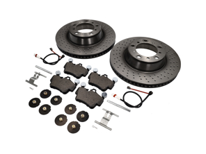 REAR Brake Pads and Brake Disc Package Porsche 997 3.8L C4S - 99635240X02BRE, 99635240X02, 95535296000, 99761275402, 99635208600, 99635208602, 99735193907BRE, 99735193907, 90026904701, 99906705009