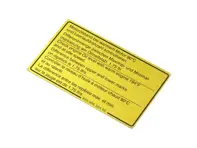 Sticker Engine Oil Level. Porsche 911 - 93000650402