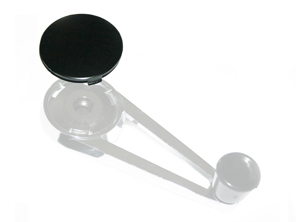 Couvercle de poignée de manivelle de fenêtre, noir. Porsche 911/912/914 1964-1968 SWB - 90154247220