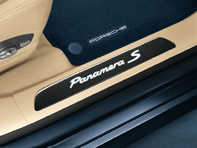 Side Sills Trims Carbon Fibre Illuminated. Porsche Panamera 2014>> - 97004480259, 97004480260, 97004480261, 97004480262