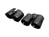 Exhaust Tail Pipes in Satin Black. DesignTek for Porsche 997
