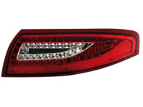 Boitier clignotant arrière Clair / Rouge V2 avec ampoules LED pour Porsche 996 - 99663148500, 99763148600, 99663148602, 99663148502, 99663143301, 99663143401, 99663143303, 99663143403