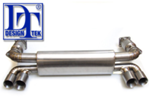 Auspuff Schalldämpfer Titan DesignTek für Porsche 996 Turbo - 99611102775, 99611102776