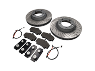 FRONT Brake Pads and Brake Disc Package 'Original Porsche' for Porsche 996C4S / 996 Turbo - 99635140904, 99635141004, 99635194913, 99635108901, 99661236501