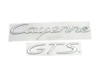 CAYENNE GTS - Rear Badge - 955.559.039.00.4W9, 955.559.040.00.4W9, 955559039004W9, 955559040004W9