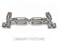 Supersport 70mm x-pipe exhaust system, RACE. Porsche 997.1 Turbo - 99711102772