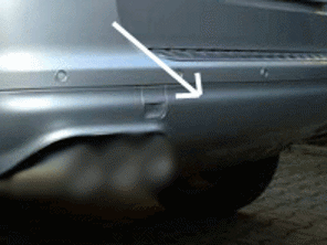 Heckschürzensatz unten im Turbo-Look. Porsche 955 Cayenne - 95550552104, 95550545002, 95550544902