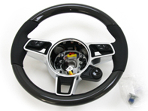 Sports Multi-function steering wheel in Carbon. Porsche 991.2 (911) / 718 Boxster / 718 Cayman 2016>> - 99104440038A34, 99104440039A34, 99104440040A34, 99104440041A34