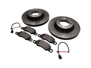 VORDERE Bremsbeläge und Bremsscheibenpaket Porsche 991 3.4L - 99735140101, 99735140201, 98135193904