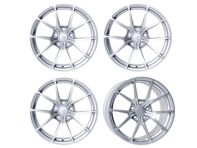 Ensemble de jantes en alliage forgées Titan 7 T-P5 à 5 branches 18" Heritage Silver. Porsche 987/981/718 - TP501890048513071HS, TP501810035513071HS