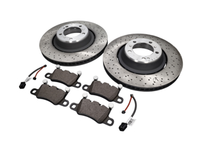Kit plaquettes et disques de frein arrière. Porsche 991 Turbo - 99135240700, 99135240800, 99135294701, 99160918500