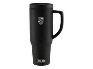 Thermo-Reisebecher im Porsche AHEAD-Stil, Schwarz. - WAP0501720SAHD
