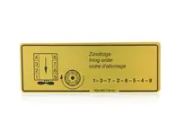 Ordre de tir de l'autocollant. Porsche 928 - 92800610500