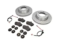 Pack de plaquettes et disques de frein arrière pour Porsche Boxster 986 S - 98635240301, 98735240300, 98735240301