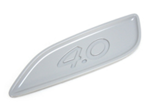 Embout de spoiler arrière avec inscription 4.0. Porsche 991 GT3 - 99151256584G2X, 99151256684G2X