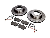 REAR Brake Pads and Brake Disc Package Porsche 987 Boxster / 987C Cayman - 98735240101, 98735293903, 98761267601, 98735240101BRE, 98735293903BRE