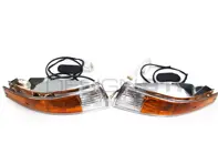 Indicator Lamps and Lens Front Kit with CHROME Rim Lens Porsche 911 - 91163194301, 91163194401, PCG63193520, PCG63193620, 91163197000, 91163197001